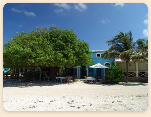 Posada Gaviota hotel entrance, Los Roques, Venezuela