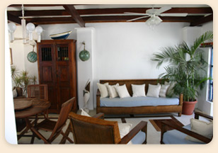 Posada Gaviota hotel room, Los Roques, Venezuela