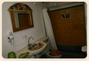 Posada Gaviota hotel bathroom, Los Roques, Venezuela