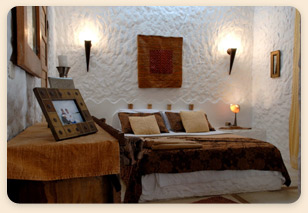 Posada Mediterraneo hotel bedroom, Los Roques, Venezuela