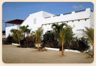 Posada Villa Caracol hotel entrance, Los Roques, Venezuela