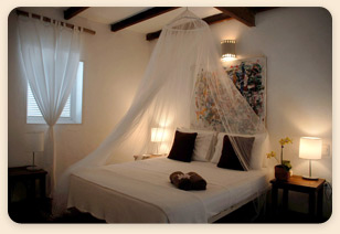 Posada Villa Caracol hotel bedroom, Los Roques, Venezuela